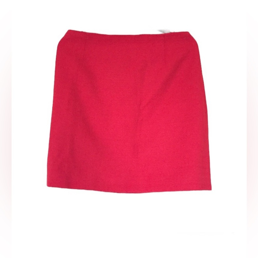 Women Red Mini Lined Skirt size 8
